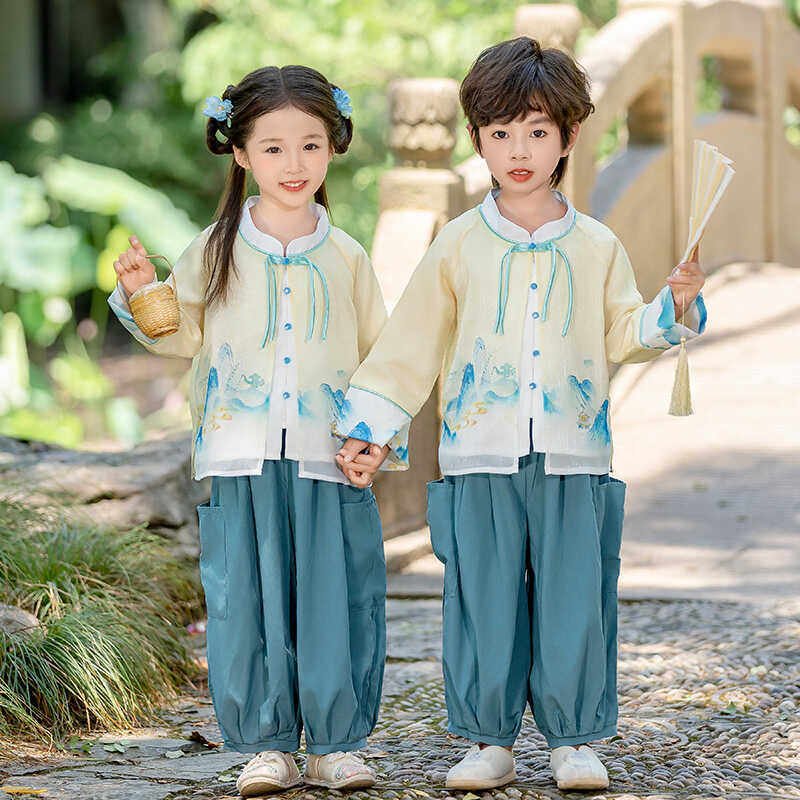 男童春秋款洋气中国风儿童古装幼儿园国学套装,童装/婴儿装/亲子装,唐装,淘宝优惠券,粉丝福利购,淘宝优惠卷