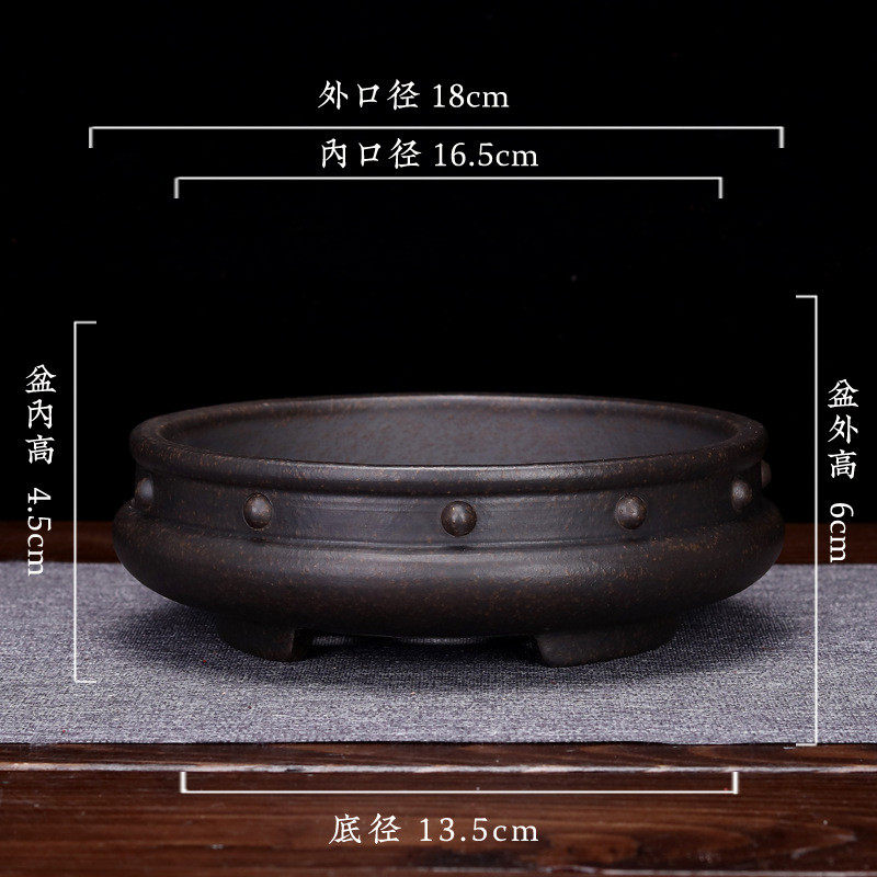 紫砂花盆盆景盆古红泥创意陶瓷园艺法师多肉兰花桌面绿植,鲜花速递/花卉仿真/绿植园艺,花盆,淘宝优惠券,粉丝福利购,淘宝优惠卷