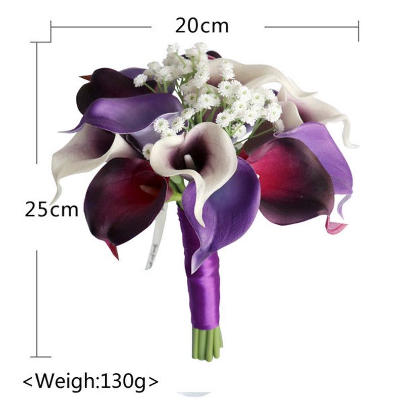 马蹄莲pu仿真手捧花束婚礼新娘拍照手拿花家居装饰花婚庆布置道具