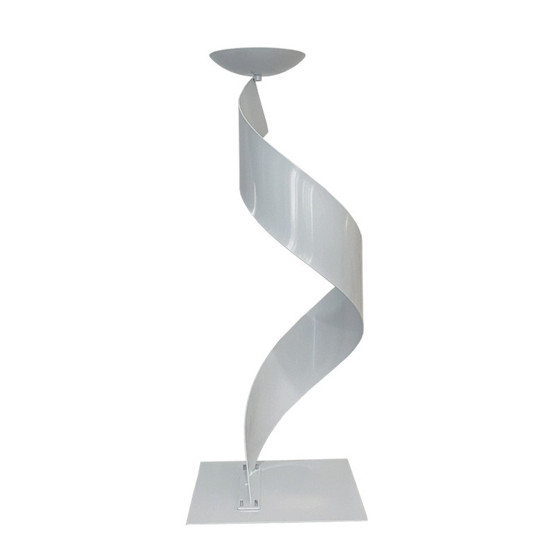 宴会厅道具时尚金色螺旋花架婚礼堂婚庆路引餐桌装饰花器家居摆件