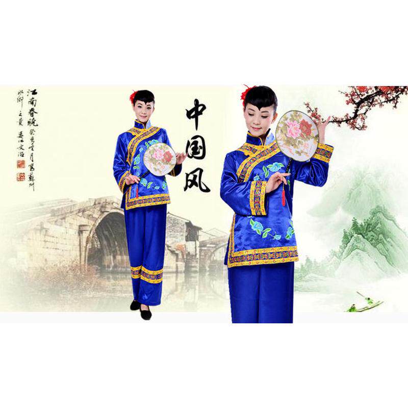 古装戏剧装老太太媒婆地主婆秧歌舞蹈中老年俏夕阳大妈舞服