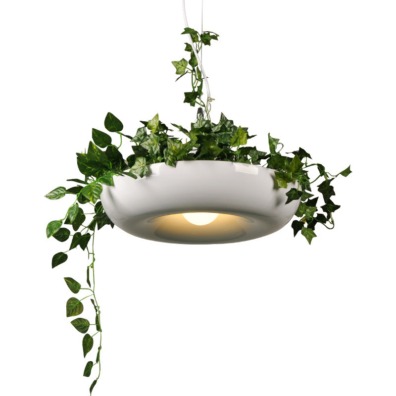 设计师灯北欧小清新创意盆栽植物空中花园吊灯