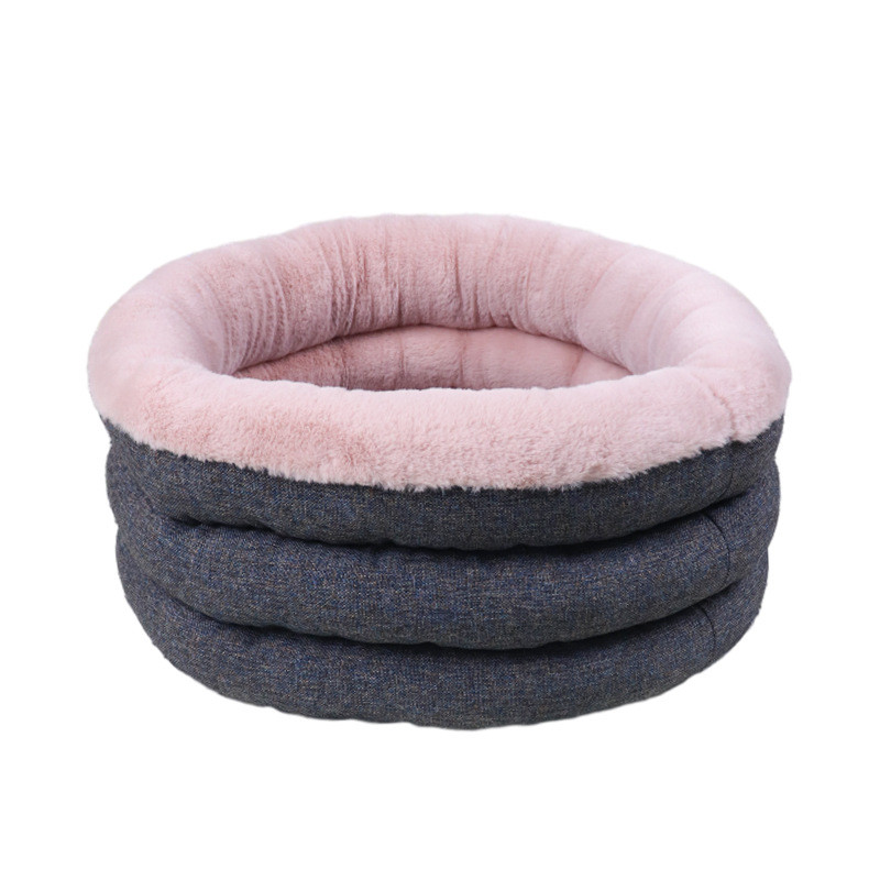 狗窝款猫窝爆圆形保暖宠物窝睡觉垫子柔软四季窝猫咪宠物垫