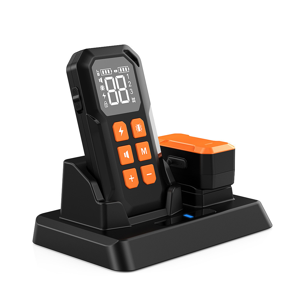 跨境新款宠物围栏训狗器二合一带充电底止吠器电击项圈电子围栏