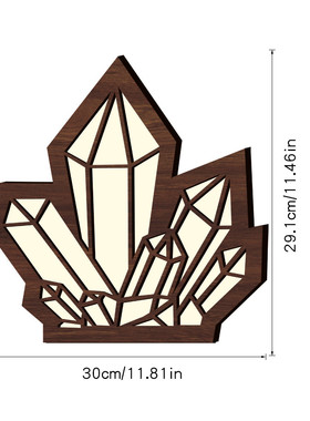 mz222-227发光风立体木质星空月牙蝴蝶莲花灯摆台led波西米亚夜灯