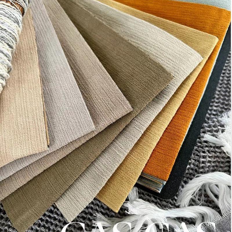 克重高遮光窗帘隔音遮光日式感轻奢率高垂感好的奶油丝绒布帘