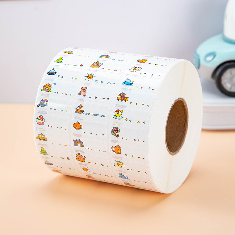 防水园姓名贴贴纸小学生水杯名字贴宝宝幼儿园入透明标签贴耗材