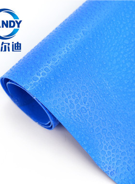 蓝色水滴纹内衬胶膜3d防滑耐磨水上乐园温泉度假胶膜泳池装饰垫层