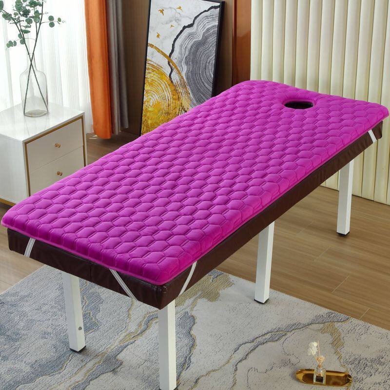 大豆纤维床垫美容院床垫子推拿按摩理疗绒床垫可折叠海绵洞带加厚