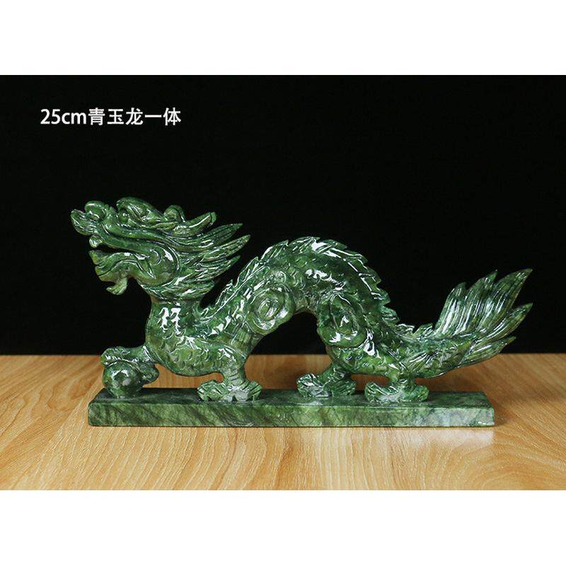 b6j1天然玉石青龙小号办公室店铺庭院家居装饰品摆件生肖龙白虎装