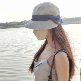 直銷(xiāo)艾達(dá)精品一號(hào)2025夏可折疊草編鴨舌漁夫帽防曬透氣顯臉小馬術(shù)