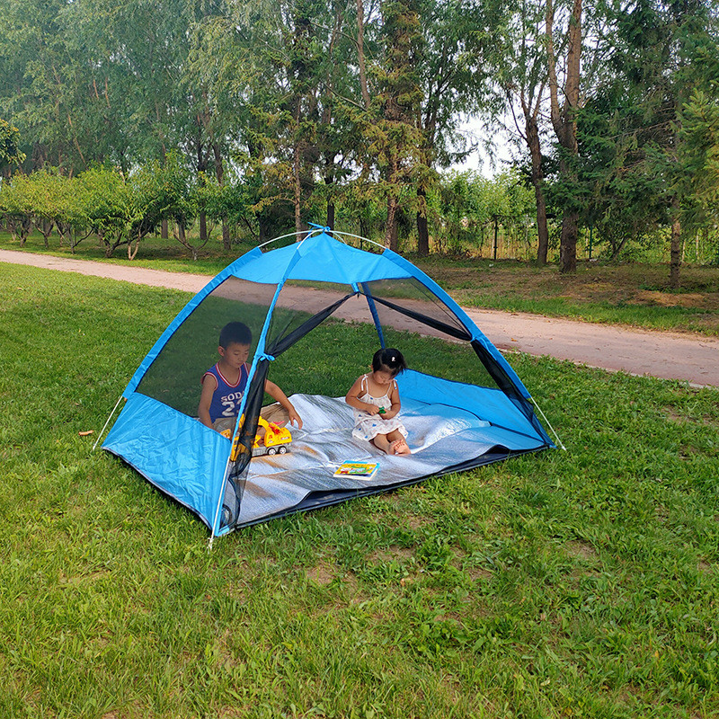 沙滩帐篷户外旅游自动速蚊帐双人露营帐篷夏季防蚊虫室内开