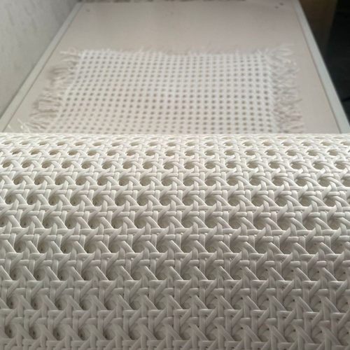 白色眼笪pe塑料仿真藤编网孔八角六角家具墙面装饰装修材料辅料