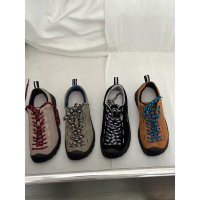 户外登山鞋Opel平底系带徒步鞋2023新款休闲运动厚底跑步鞋女