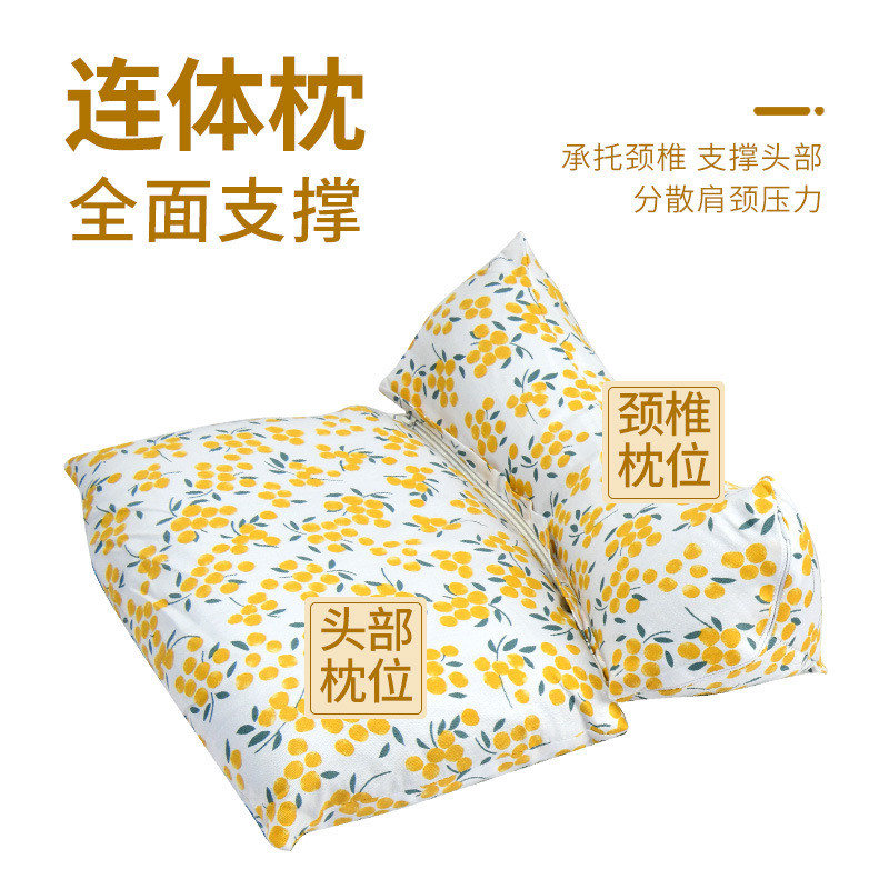 全荞麦壳枕头护颈椎助睡眠枕芯一对家用成人决明子硬枕单人荞麦枕