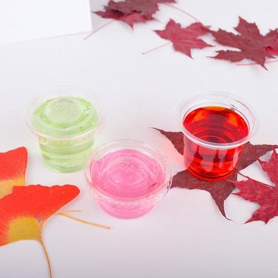 4oz 120ml一次性高透塑料PET杯布丁杯冷饮咖啡奶茶试饮杯有盖印刷