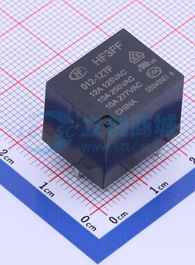 功率继电器 HF3FF/012-1ZTF 插件,15.2x19mm 5 12V 电子元器件