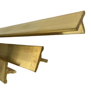 t型铜条装饰收边铜条压边门槛石条过门收口黄铜条t型实心包边条