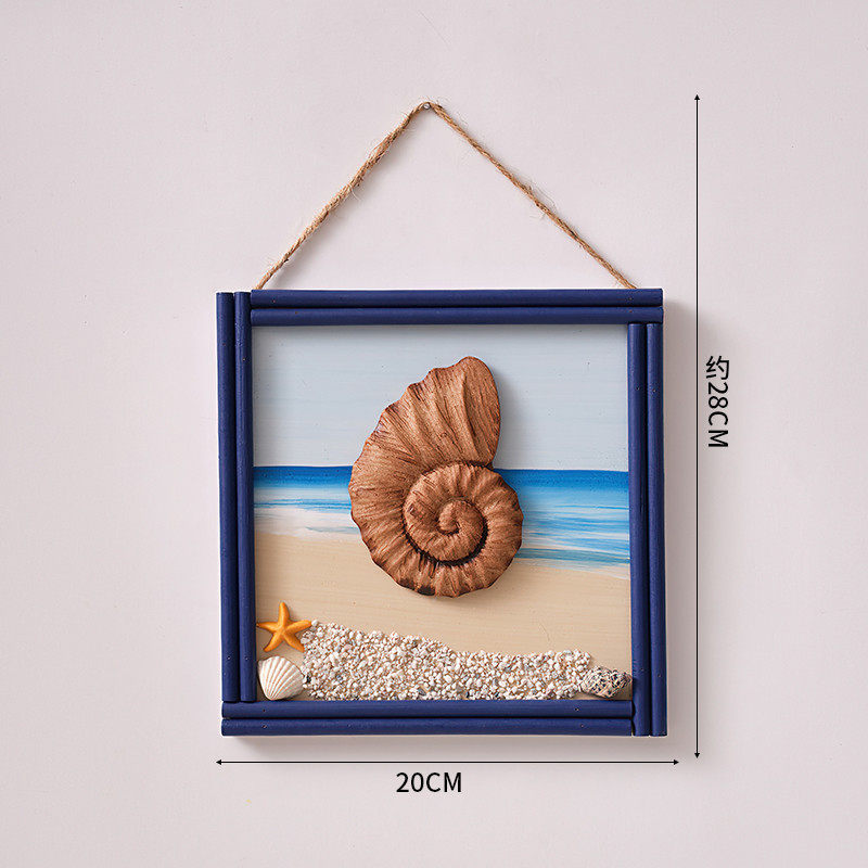 2v06地中海装饰挂件壁画挂画海洋风格壁饰儿童房间装饰小挂牌立体