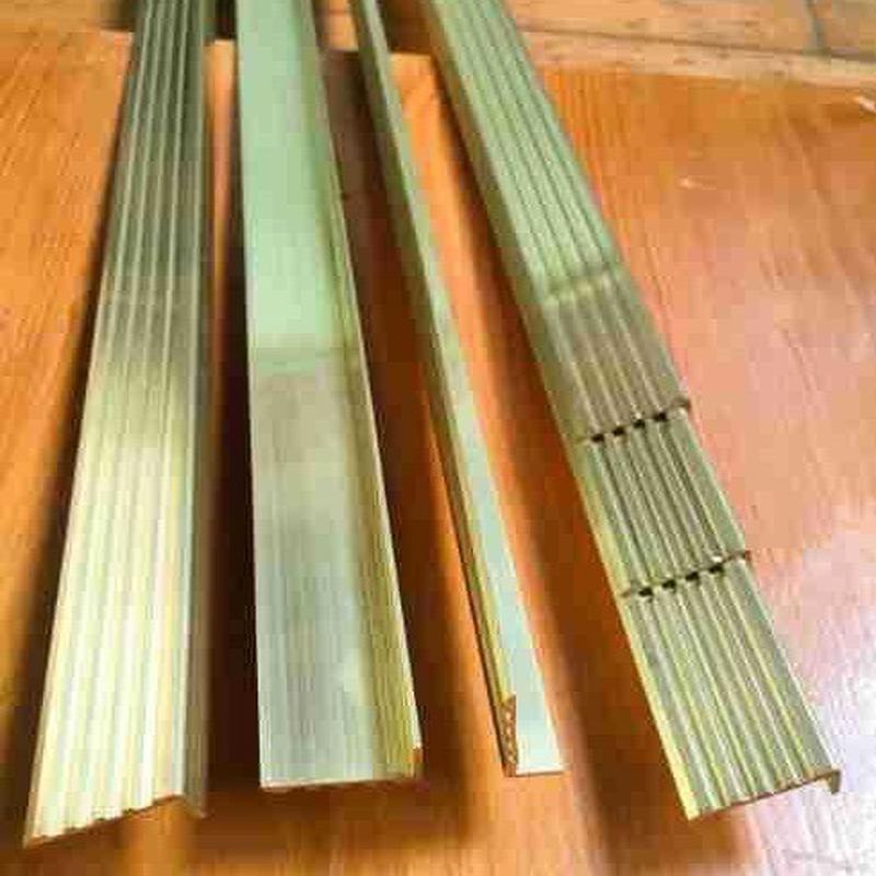 现货i型铜收边条加工地板铜条楼梯护角防滑条踏步包边压条