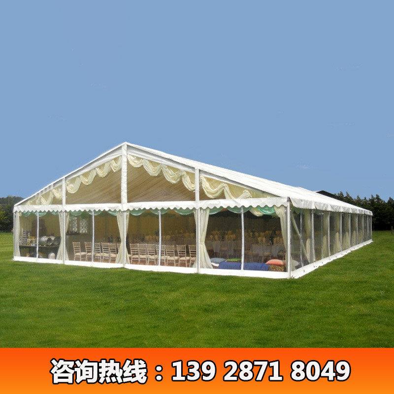 欧式婚庆篷房户外透明帐篷婚礼纱幔喜宴大棚抗风保暖厂家上门安装