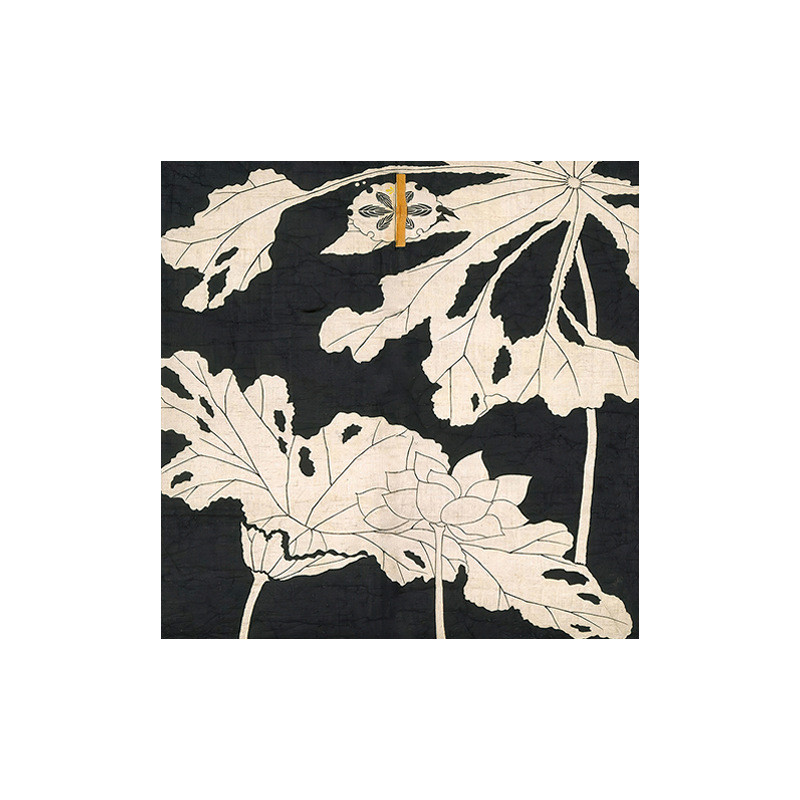 法式奶油图餐边柜装饰画复古艺术挂画文艺风餐厅高端黑色系荷花风图片