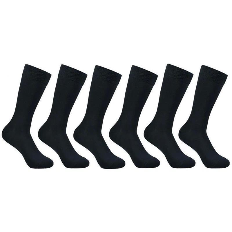 6 pairs Mens socks Black Cotton Dress Socks High qualit