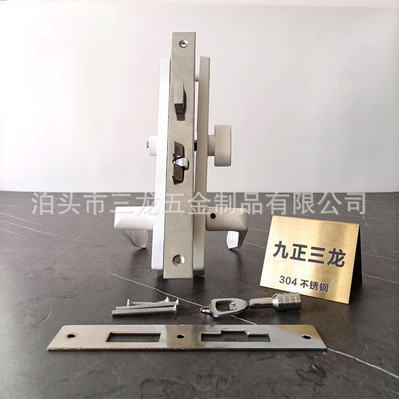 公共厕所有人无人锁移动厕所标示火车锁卫生间三角执手锁
