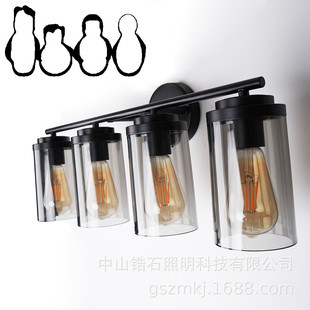 北美浴室镜前灯灯壁灯美式 灯具e26高档酒店壁灯