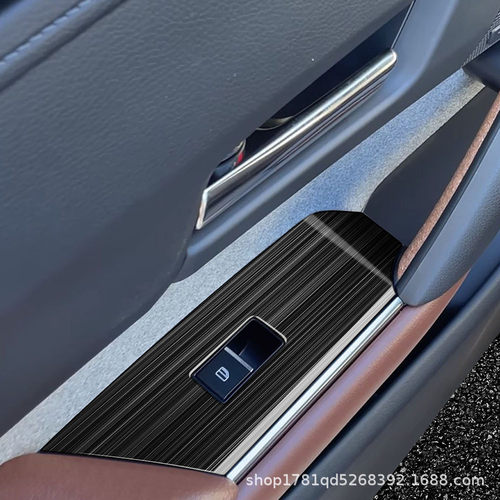 适用于22款马自达MX30玻璃开关不锈钢黑钛拉丝MX30玻璃升降面板