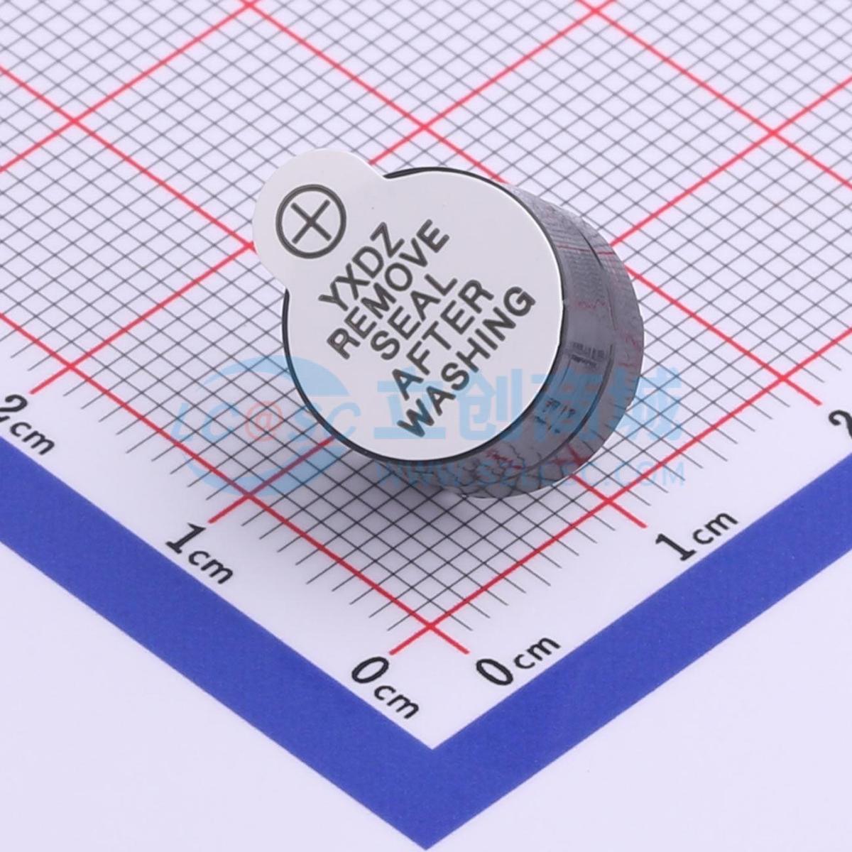 蜂鸣器 FT12095-G/12V 插件,D=12mm 有源(内含驱动线路) 8V~15V 2