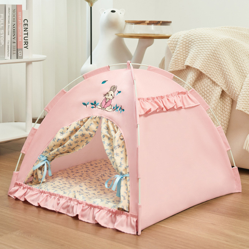 猫窝帐篷四季通用可拆洗封闭式安全感网红小猫咪公主狗床宠物夏天