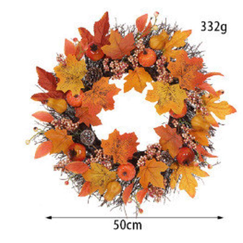 秋季花环仿真枫叶感恩节秋天藤蔓丰收节装饰品falldecor,鲜花速递/花卉仿真/绿植园艺,仿真绿植,淘宝优惠券,粉丝福利购,淘宝优惠卷
