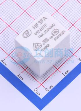 功率继电器 HF3FA/012-HSTF 插件,15.2x19mm 4 12V 电子元器件