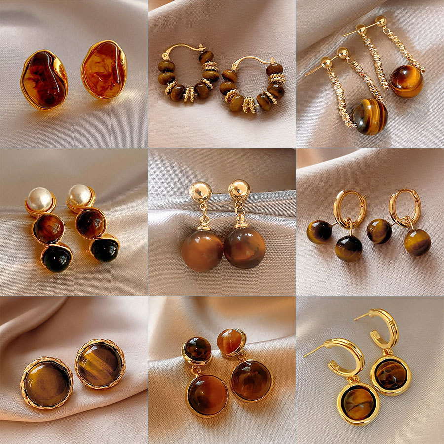 Maillard Silver Needle Tiger's eye geometric light luxu