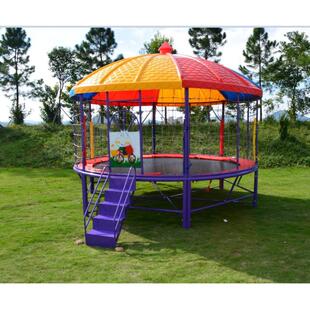 幼儿园蹦床塑料顶棚室外公园游乐弹跳床户外蹦蹦床儿童蹦床