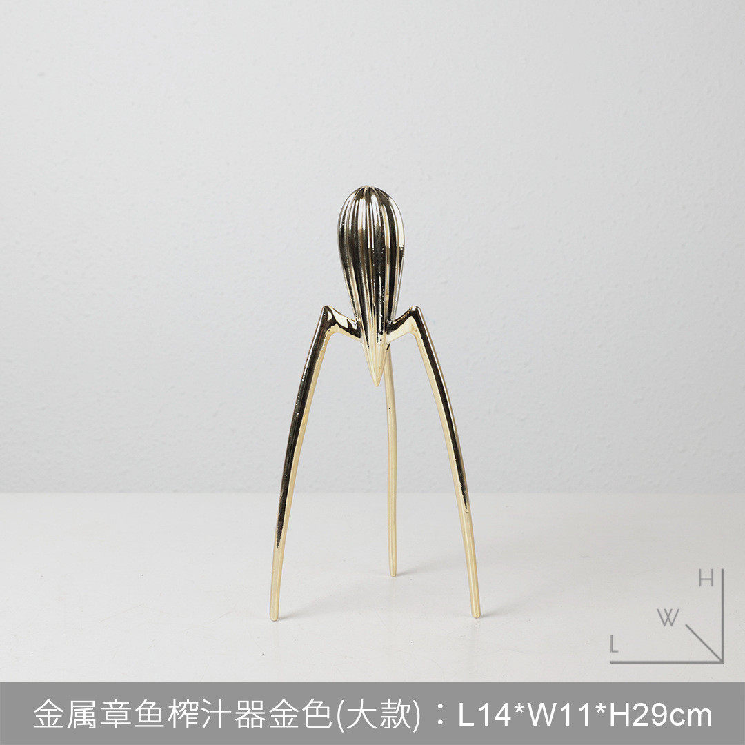 创意样板房餐厅厨房金属外星人榨汁器摆件简约酒店吧台玄关装饰品