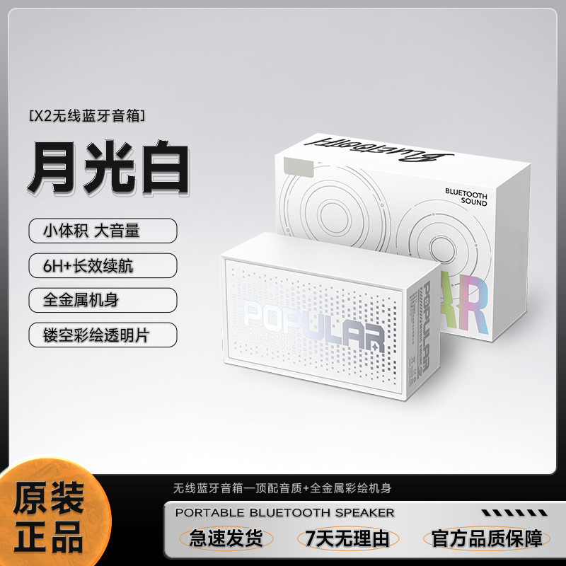 X2无线蓝牙5.3音箱低音炮高音质DY热款家用户外车载迷你小音响