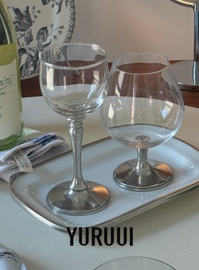 [YURUUI设计师]泰国产VASANA锡器白陶器玻璃酒杯餐具平盘餐盘