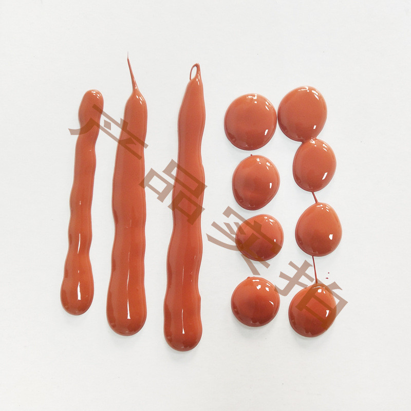 三辰sc-1509r耐高温300度红色有机份单组硅胶红色高温密封胶