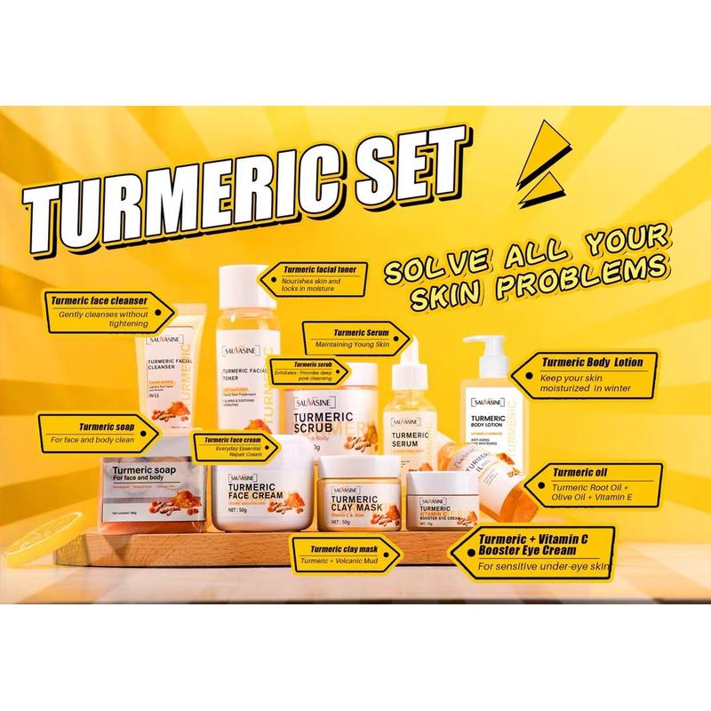 Turmeric Essential Oil Soap Toner Lip 姜黄套装 Turmeric Set