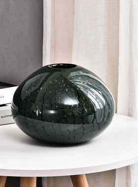 新中式花瓶创意花器样板房书房大花瓶摆件客厅插花橱窗