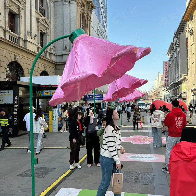 网红人体感应牵牛花公共空间创意互动装置景区感应开合公园花,节庆用品/礼品,拉花,淘宝优惠券,粉丝福利购,淘宝优惠卷