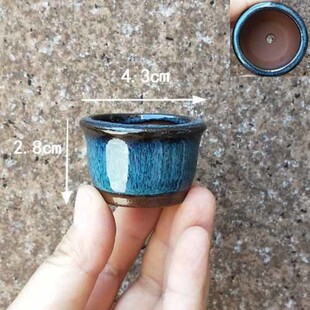 拇指花盆紫砂迷你袖珍多肉景一件透气批发厂家批发