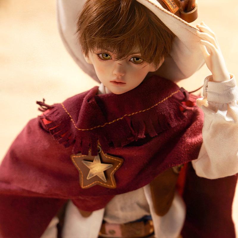 ◆甜酒BJD4分娃娃四分小牛仔埃里克 眠眼/开眼