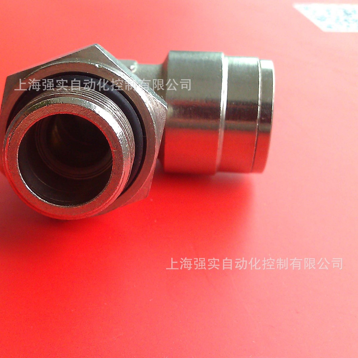 numax气动90度公制弯头气动铜管接头φ18-m22直角螺纹连接