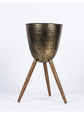 北欧铁质花盆三脚立体花架家居餐厅咖啡厅工艺品个性创意几何摆件