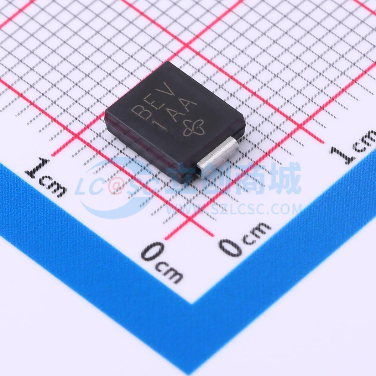 TVS/ESD管 SMCJ20CA-E3/57T DO-214AB(SMCJ) 20V 46.3A 原装正品