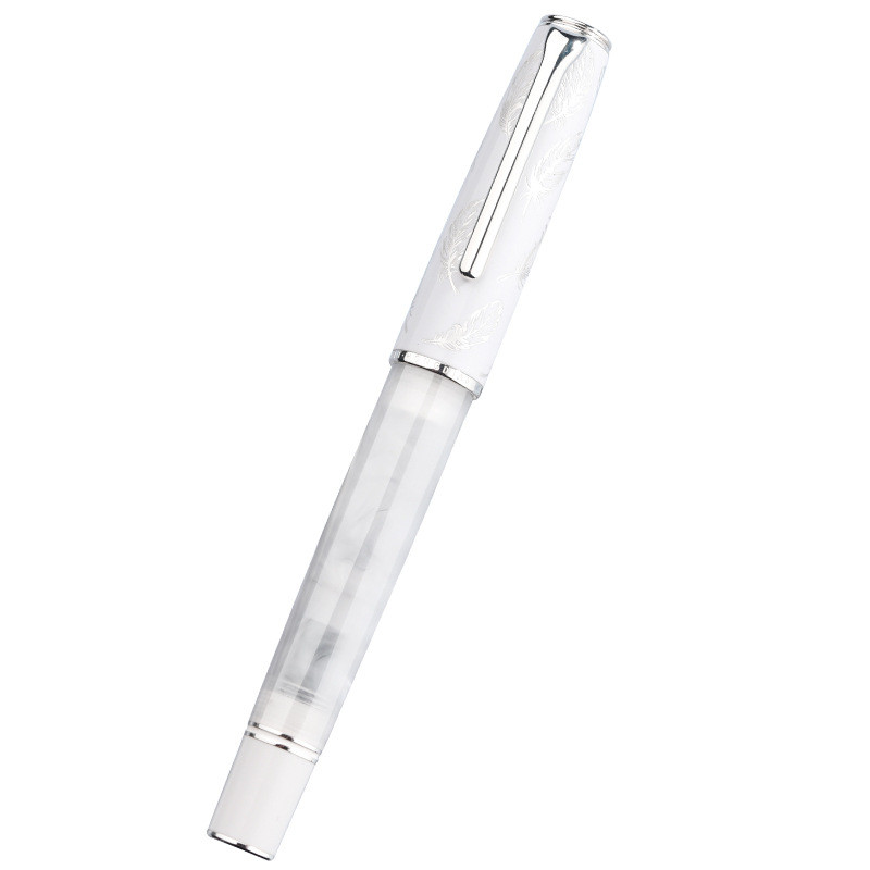 直销弘典钢笔男女高档精致送礼商务练字高颜值n8白翎羽