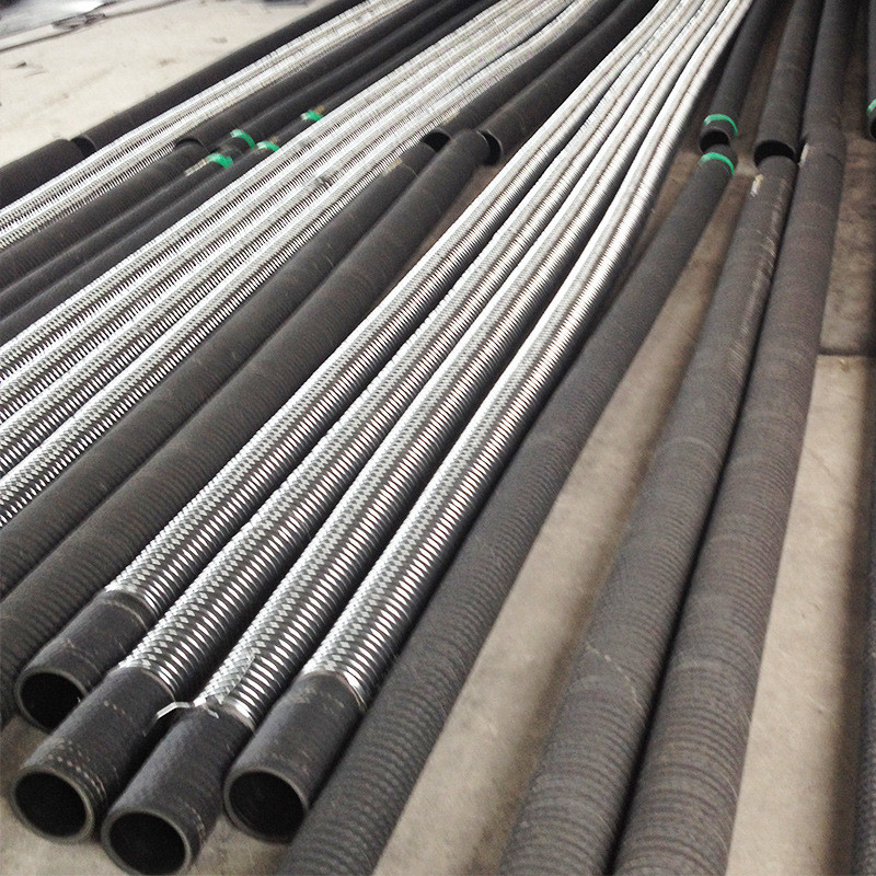 水利工程泥浆胶管专用化工胶管吸排砂外铠胶管农业灌溉排水橡胶管